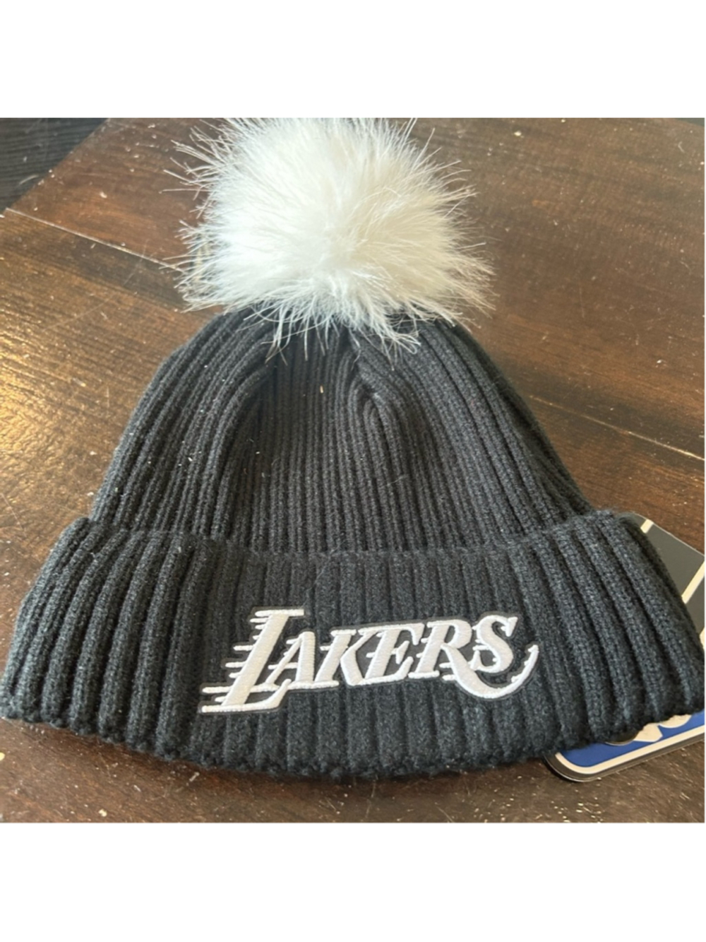 Black Lakers Pom-Pom Beanie